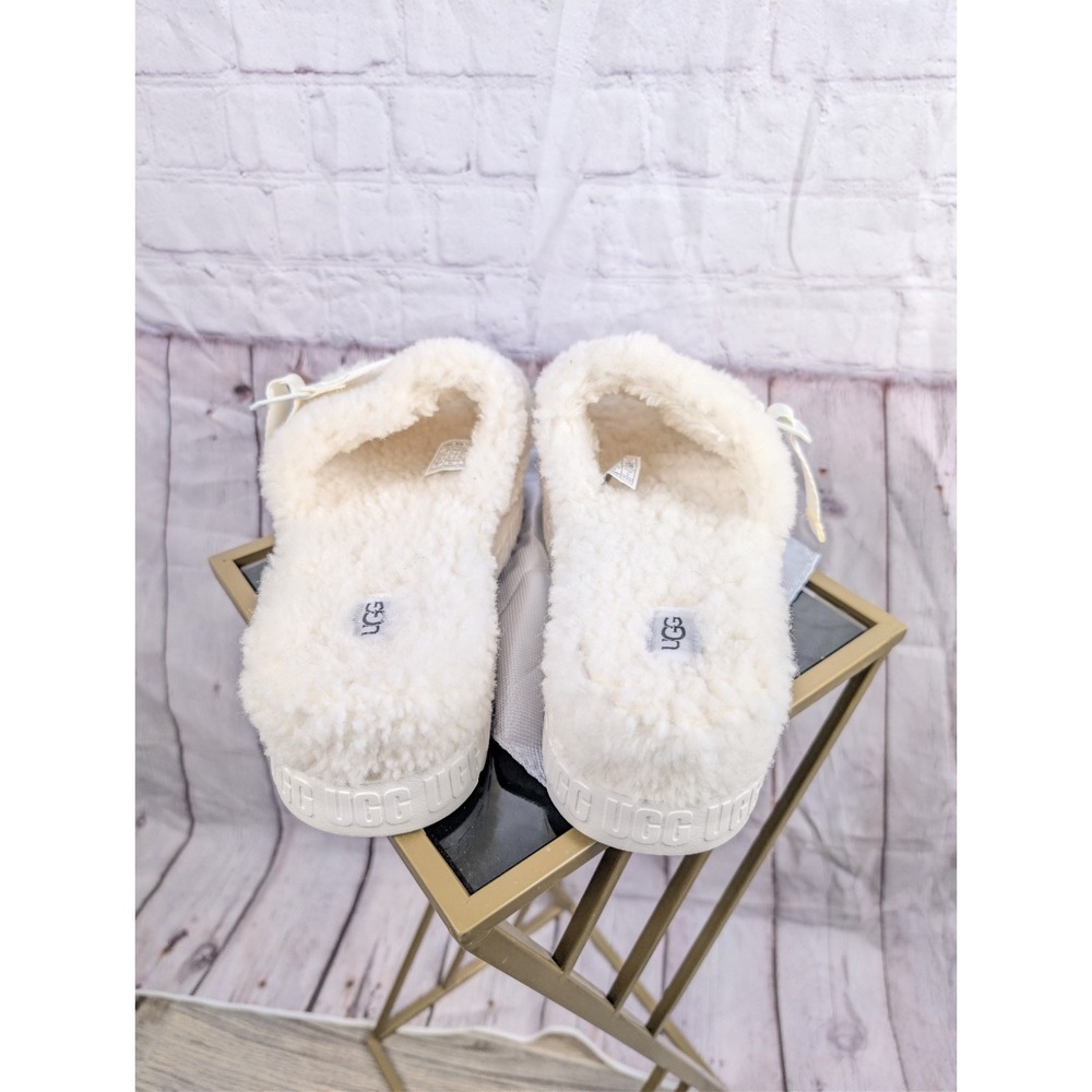 UGG Fluffita Slippers - Women's -White- Size 10 - Picture 13 of 13
